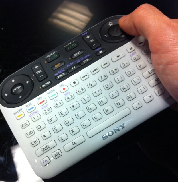 sonygoogleremote Sony's Google remote has way too many buttons